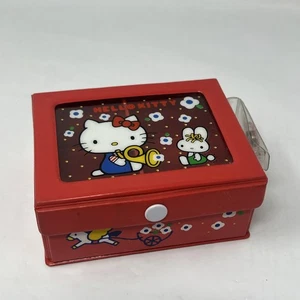 1976 Hello Kitty Vinyl Box Side Pouch Sanrio Japan Snap Vinyl Box - Picture 1 of 8
