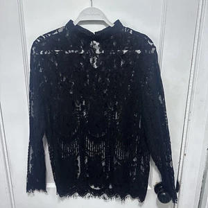 SHEIN Curve Shear Top 1XL schwarz weich dehnbar durchsichtig - Bild 1 von 10