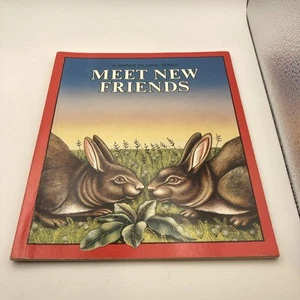 Meet New Friends Scribner Reading Series Vintage 1987 Workbook - Picture 1 of 13