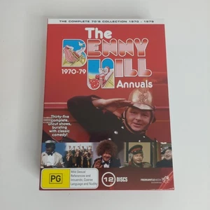 The Benny Hill Annuals 1970-1979 DVD Box Set PAL Region 4 Complete 70's - Foto 1 di 9
