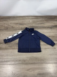Vintage Nike Jacket Baby 18 Months Blue Logo Track Full Zip Toddler Spell Out - Picture 1 of 5