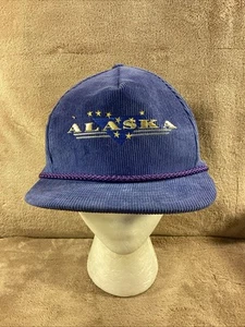 Vintage Headliners Corduroy Alaska SnapBack Hat W/ Roped Brim CLEAN - Picture 1 of 7