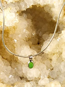 COLLANA CIONDOLO NATIVI AMERICANI ARGENTO STERLING 925 E TURCHESE 16 in catena - Foto 1 di 11