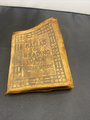 Antique Little Leather Library BALLADS  Of Reading Gail Mini Pocket Book Wilde - Image 1 of 4