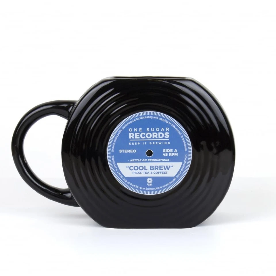 Gift Republic Vinyl Record Shaped Mug Multi , GR452014,450 milliliters 1 Count ( - Imagen 1 de 4