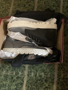 Wolverine 1000 Mile Stivaletto Uomo, Taglia 10 - Nero/Grigio Metallizzato - Foto 1 di 6