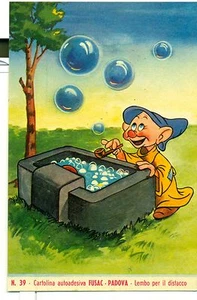 DISNEY Cartolina autoadesiva FUSAC - PADOVA n. 39 "Cucciolo" "Dopey" - Imagen 1 de 1