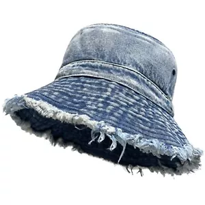 Denim Bucket Hats for Women Denim Cowboy Hats for Women Boonie Hats for Men T... - Picture 1 of 7