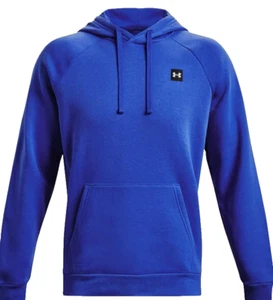 Under Armour Mens Rival Fleece Hoodie, (486) Versa Blue / / Onyx White, XX-Large - Picture 1 of 5