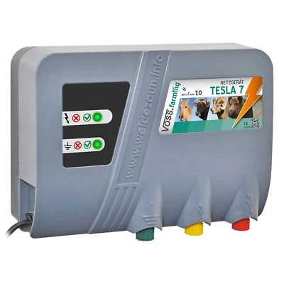 Weidezaungerät 230V Tesla 7 Elektrozaun Elektrozaungerät Pferdezaun Schafzaun