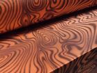 Disco Shimmer Stretch Jersey Fabric, Per Metre - Swirl Print - Orange
