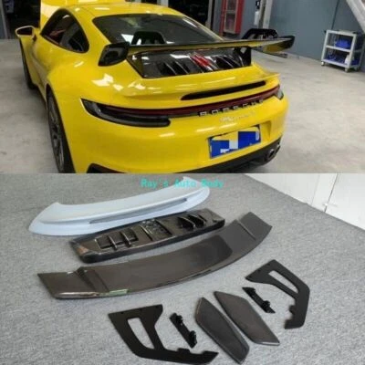 Fits Porsche 911 992 Carrera FRP Carbon Fiber Rear Trunk Spoiler Wing GT3 Style - Image 1 of 4