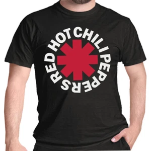 Red Hot Chili Peppers T Shirt Asterisk Logo New Official Black S M L XL XXL - Picture 1 of 4
