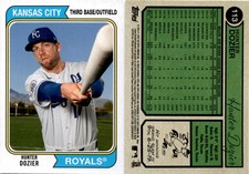 2020 Topps Archives HUNTER DOZIER Baseball Card 113 KANSAS CITY ROYALS