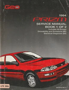 AM006 Geo Prizm (1994) Service Manual Book 1 & Book 2 - Foto 1 di 2