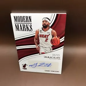 2022-23 Panini Immaculate Gabe Vincent Red Autograph Auto #9/25 Heat - Picture 1 of 2