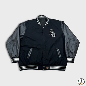Chaqueta De Colección Años 90 Jeff Hamilton Chicago Medias Blancas Para Hombre 6XL Reversible Universitaria - Imagen 1 de 12