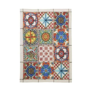 Tessitura Toscana Telerie Camastra Rosso Linen Tea Towel 50cm x 70cm - Picture 1 of 2