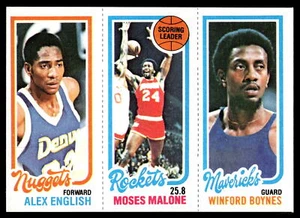 Inglés / Malone / Boynes | 1980-81 Topps #64 / 75 / 102 | Casi nuevo+ - Imagen 1 de 2