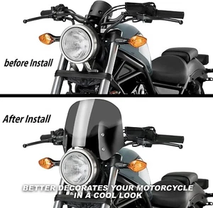 For Honda Rebel CMX300 CMX500 ABS SE Noise Reduction Windscreen Shield 2017-2025 - Bild 1 von 11