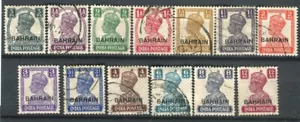 Bahrain KGVI 1942-45 set of 13 SG38/50 fine used - Picture 1 of 1