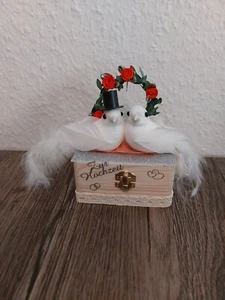 Geldgeschenk-Hochzeit / Tauben /Brautpaar/ Rosenbogen - Bild 1 von 2
