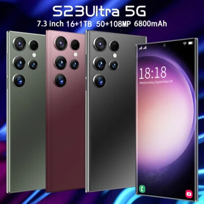 HOT Smartphone S23 Ultra 16GB+1TB Mobile 5G Phone 7.3 Large Screen 13 Megapixel - Image 1 of 4
