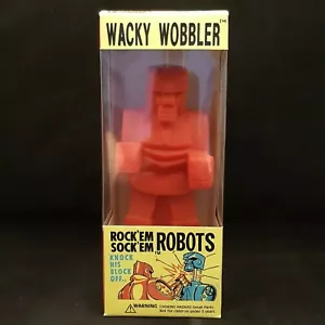 FUNKO MATTEL ROCK EM SOCK EM ROBOTS RED ROBOT WACKY WOBBLER BOBBLE HEAD - NEW - Picture 1 of 8
