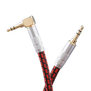 Aux Cord Audio Cable Audiophile Stereo 3.5mm for Cars iPhone iPad Headphone MP3 - Picture 1 of 7