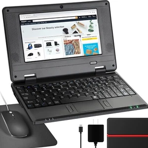 Portable Laptop Computer 7'' Quad Core Android 12 Netbook 2GB RAM+32GB ROM Kid - Picture 1 of 6