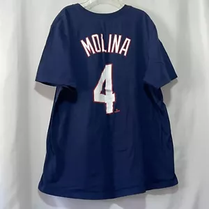 St Louis Cardinals Nike t shirt Molina #4 mens size xl guc e1450 - Picture 1 of 4