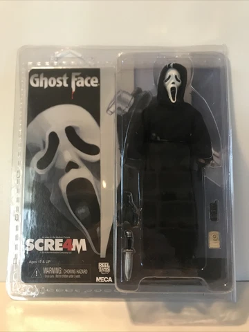 NECA Scream 4 Ghost Face Retro Clothed Figure New Sealed Cover
