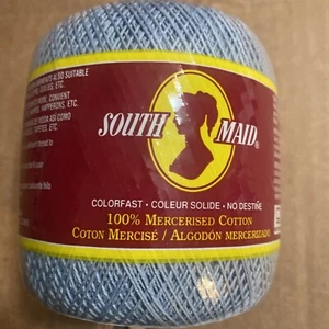 South Maid #480 BLU IRLANDESE 100% cotone taglia 10 filo all'uncinetto 350 iarde. - Foto 1 di 4