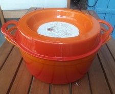 Cocotte fonte Emaillee Orange N°24 Doufeu Cousances Le Creuset