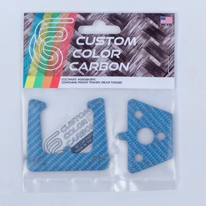 Custom Color Carbon Losi Mini JRXT Blue Carbon fiber Shock Towers - Picture 1 of 10