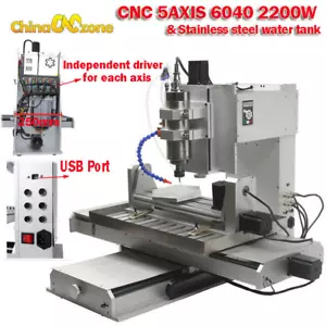 2200W CNC 5Axis 6040 3D Engraver Machine Metal Milling Drilling Machine USB Port - Bild 1 von 10