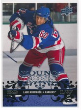 2008-09 Lauri Korpikoski Upper Deck Young Guns Rookie RC #230 New York Rangers