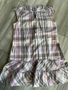 Kleid Tom Taylor 104/110 Lila Kartiert - Bild 1 von 3