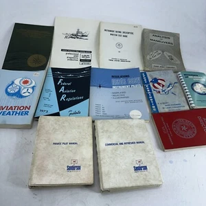 LOT OF 12 AIRCRAFT AND PILOT BOOKS Handbook Private Pilot's 1960s-1980s - Bild 1 von 8