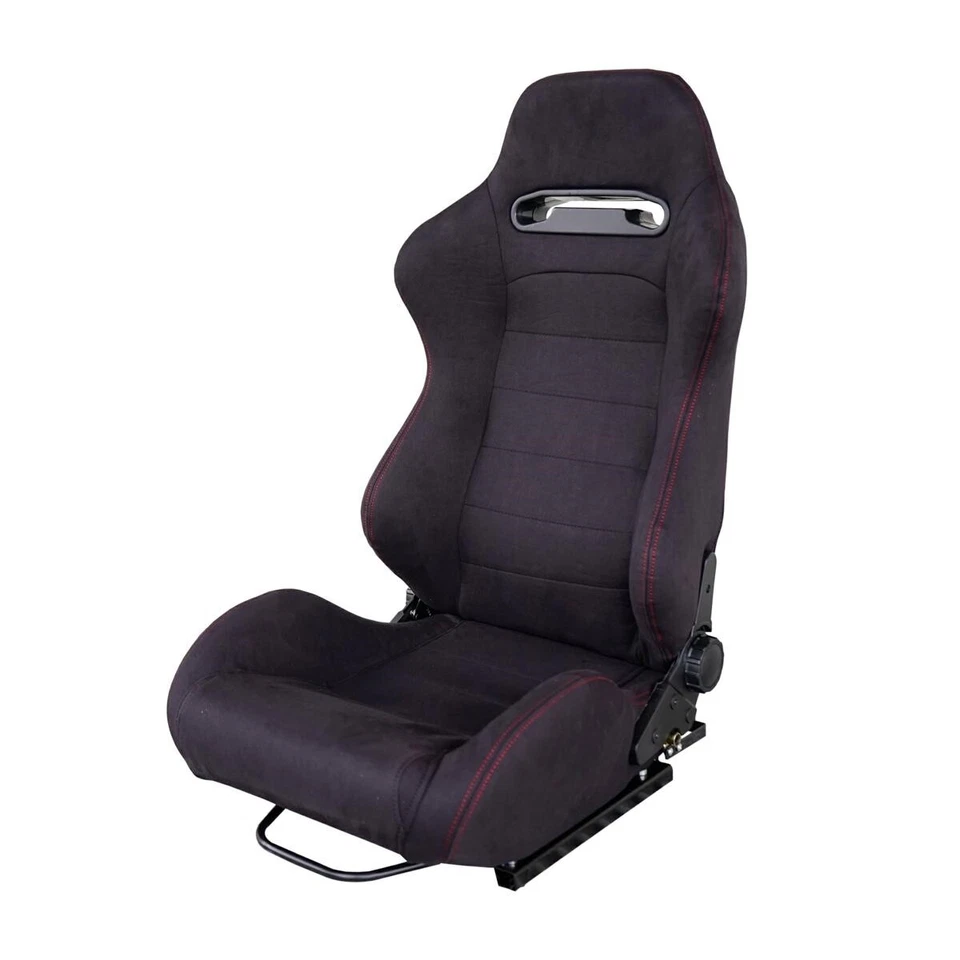 1909363-simoni Racing Srs/8n Sedile Sportivo Miky reclinabile in velluto Nero