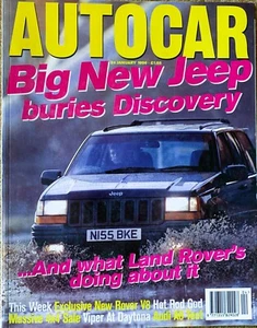 AUTOCAR MAGAZINE 24-JAN-96 - Audi A8 3.7, Jeep Grand Cherokee, LR Discovery V8i - Picture 1 of 2