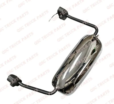 Conjuntos de espejos retrovisores de puerta cromados QSC con brazos lado izquierdo del conductor para Mack 613 Foto 1 de 4