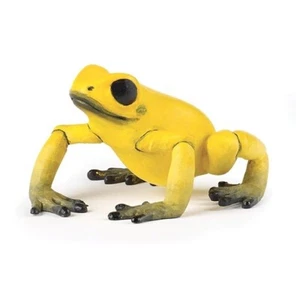 Equatorial Yellow Frog Papo Figures #50174 Wild Animal Kingdom 2" length NIB - Picture 1 of 2