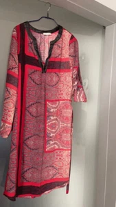 Tunica abito marca Vintage Love tg M MULTICOLOR ROSSO - Foto 1 di 4
