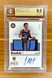 2019-20 ENCASED JA MORANT GAME USED ROOKIE PATCH AUTO /35 BGS 9.5 AUTO 10 RC RPA - Bild 1 von 2