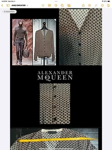Alexander McQueen Men's MAIL KNIT SWEATER - Picture 1 of 4