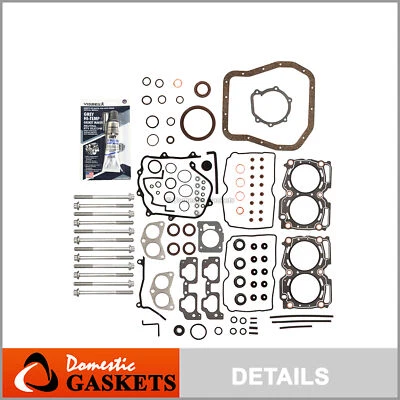 Fits 99-03 Subaru Impreza Forester Legacy 2.5L SOHC Full Gasket Set Bolts EJ25 - Image 1 of 4