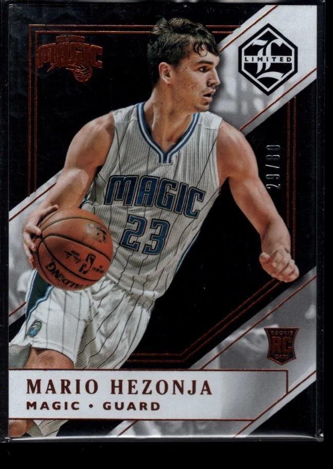 MARIO HEZONJA 29/80 MAGIC ROOKIE CARD REFRACTOR #189 SP 2015-16 LIMITED PANINI - Image 1 of 1