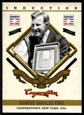2012 Panini Cooperstown Whitey Ford #8 HOF Induction New York Yankees - Image 1 of 4
