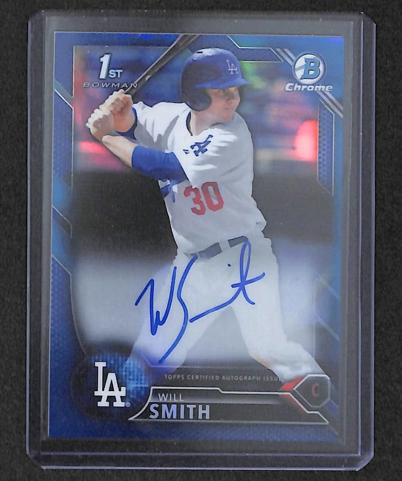 2016 Bowman Chrome Blue Refractor Autograph #CDA-WS Will Smith No 150 of 150 - Image 1 of 1